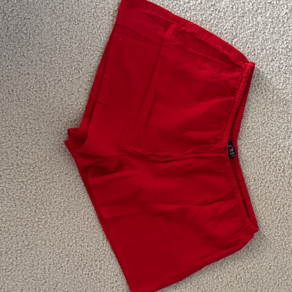J. Crew Red Swim Coverup Shorts
